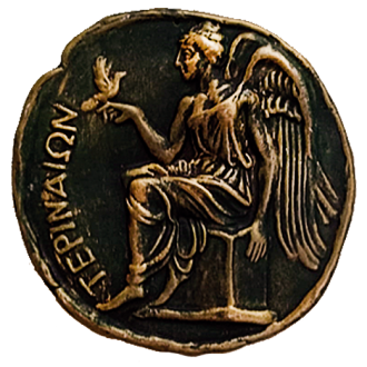 STATERE DI TERINA PATINATURA BRONZO