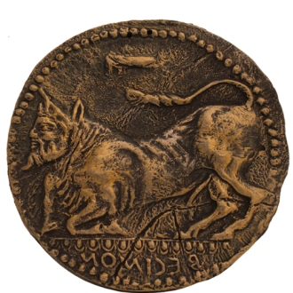 DRACMA DI REGGIO CALABRIA PATINATURA BRONZO
