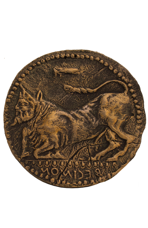 DRACMA DI REGGIO CALABRIA PATINATURA BRONZO