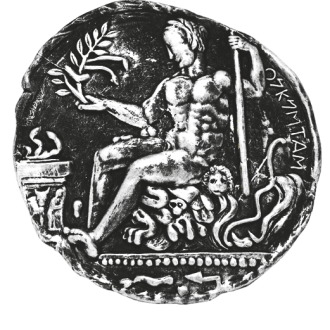 STATERE DI CROTONE HERAKLES PATINATURA ARGENTO