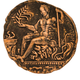 STATERE DI CROTONE HERAKLES PATINATURA BRONZO