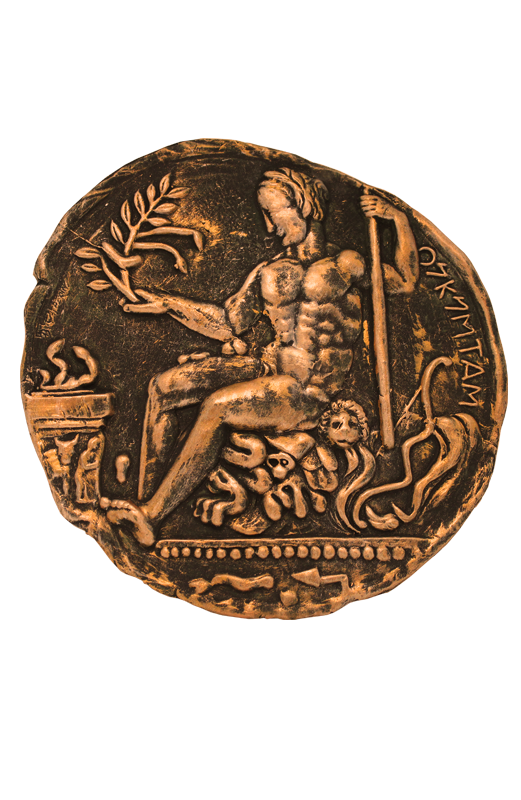 STATERE DI CROTONE HERAKLES PATINATURA BRONZO