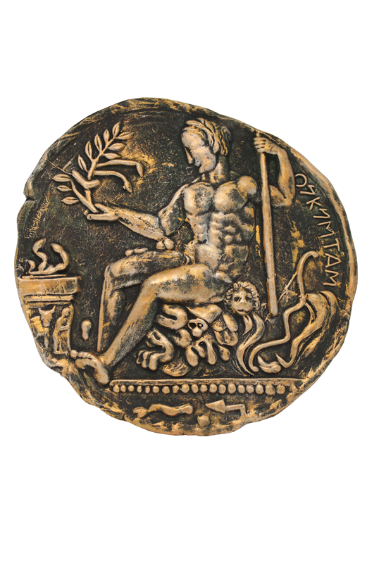 STATERE DI CROTONE HERAKLES PATINATURA ORO