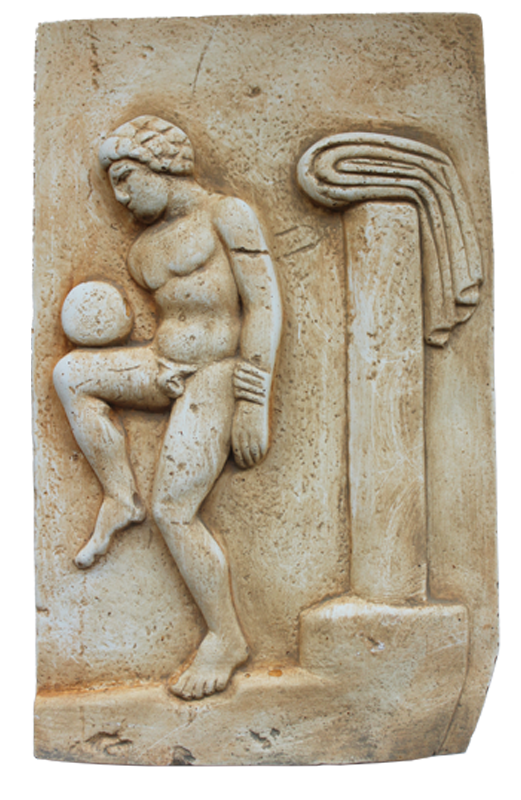SPORT IN MAGNA GRECIA - ATLETA CHE GIOCA A PALLA
