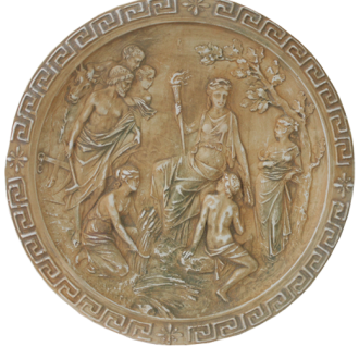 PIATTO DEMETRA gesso